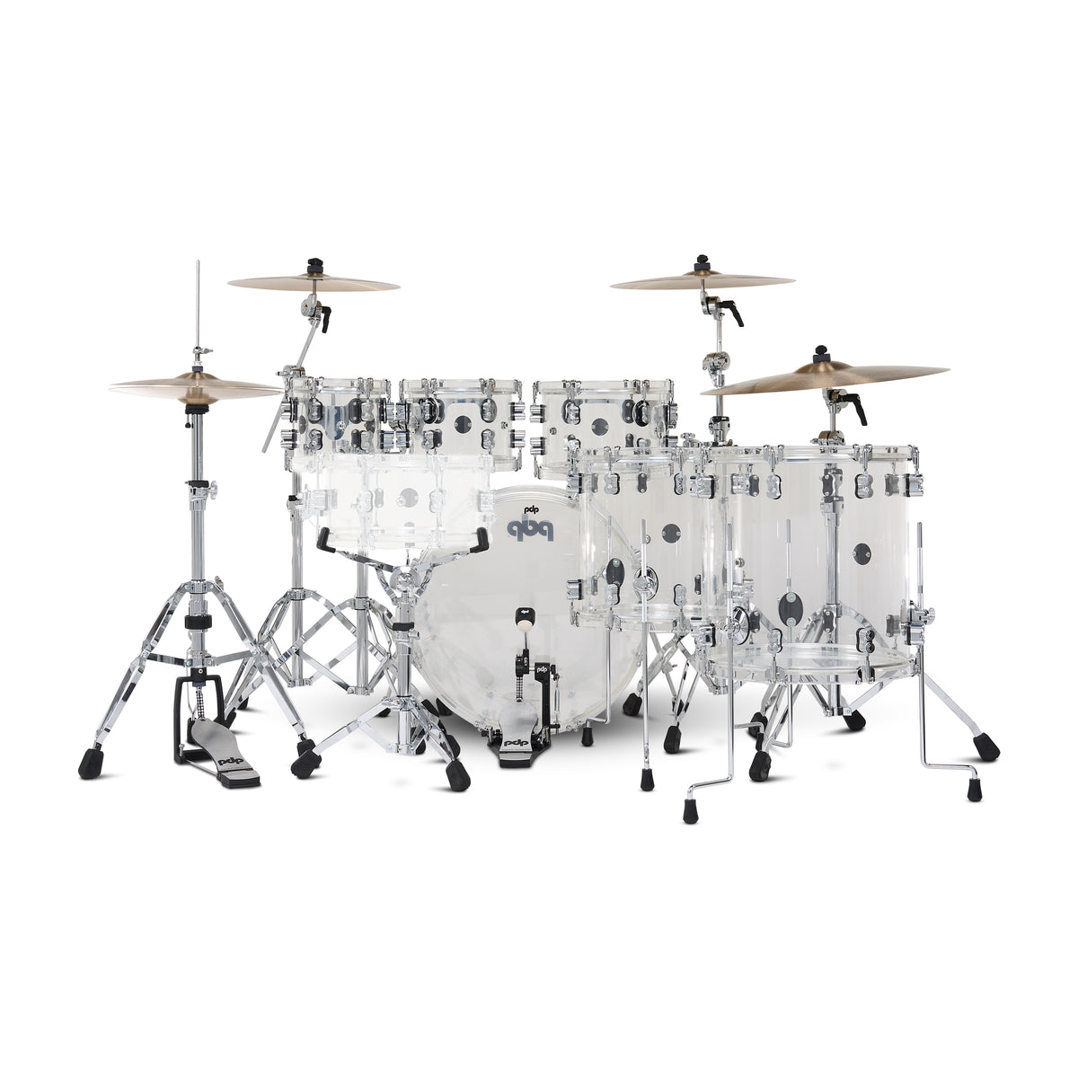 PDP PDCA2216CL Concept Acrylic 6-Piece Kit Clear with Chrome Hardware - Silver