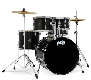 PDP PDCE2015KTIB Center Stage Iridescent Black Sparkle 5pc Drum Set