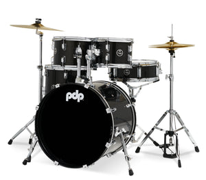 PDP PDCE2015KTIB Center Stage Iridescent Black Sparkle 5pc Drum Set