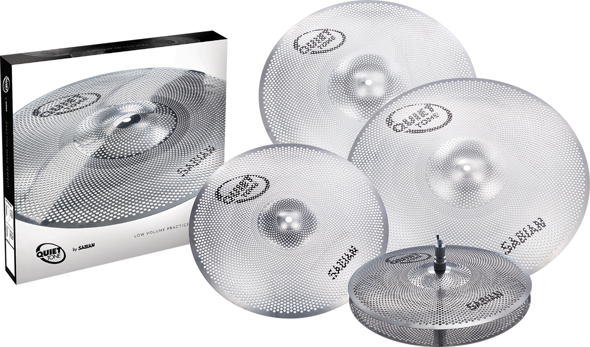 Sabian Quiet Tone Practice Cymbals Set Qtpc504