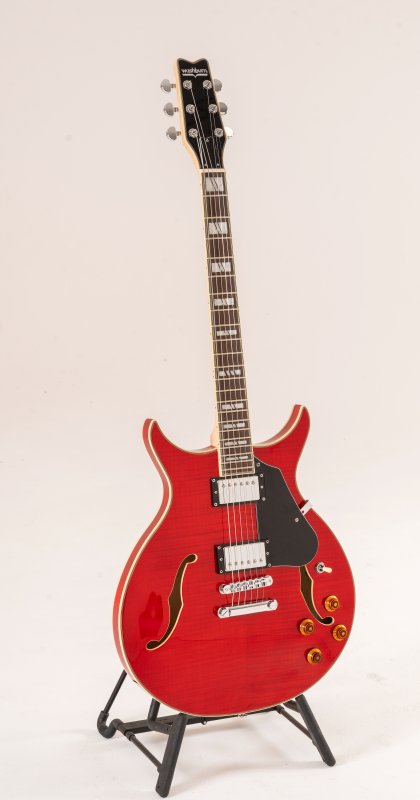 Washburn SH35TR Wing Series Semi Hollow Electric Guitar - Trans Red