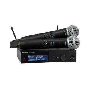 Shure SLXD24DPLUS/58-G57-U SLXD24D+/58-G57 SLXD Plus Dual HH Dig System with two SM58 Tx Freq G57