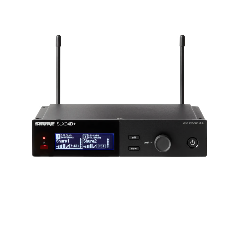 Shure SLXD24DPLUS/B58-G57-U SLXD24D+/B58-G57 SLXD Plus Dual HH Dig System with two Beta58A Tx Freq G57