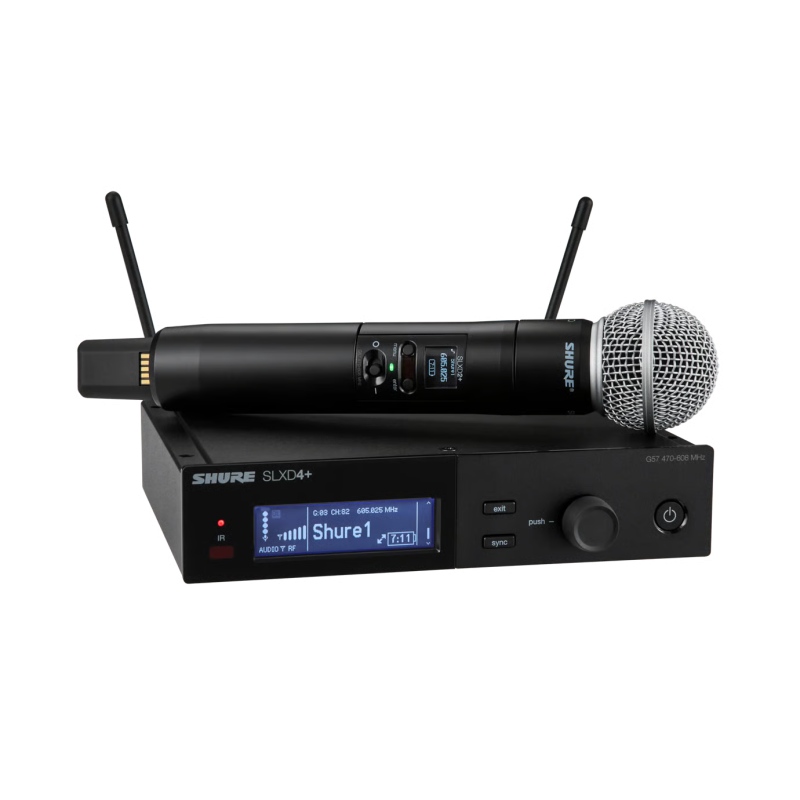 Shure SLXD24PLUS/58-G57-U SLXD24+/58-G57 SLXD Plus Handheld Dig System with SM58 Tx Freq G57