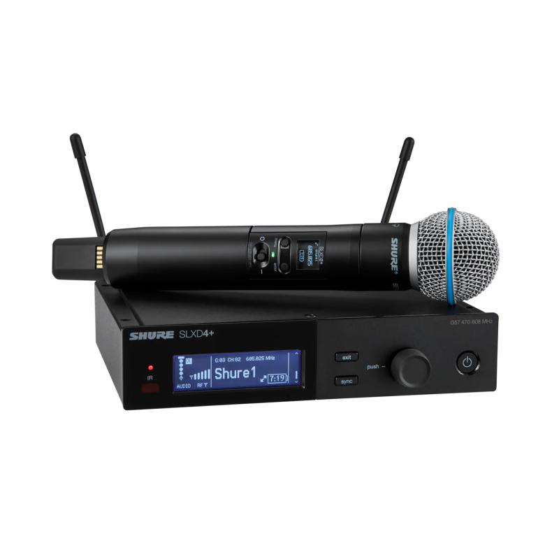 Shure SLXD24PLUS/B58-G57-U SLXD24+/B58-G57 SLXD Plus Handheld Dig System with Beta58A Tx Freq G57