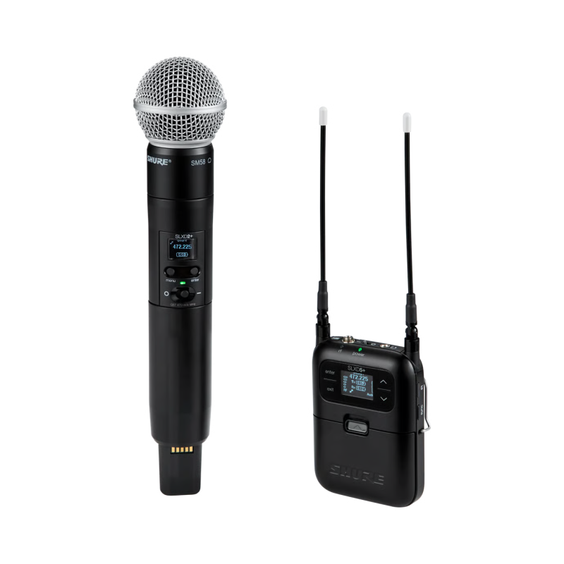 Shure SLXD25PLUS/58-G57-U SLXD25+/58-G57 SLXD Plus Portable Dig System with SM58 HH Tx Freq G57