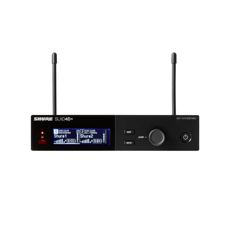 Shure SLXD4DPLUS-G57-U SLXD4D+=-G57 SLXD Plus Dual Wireless Dig Rx Freq G57