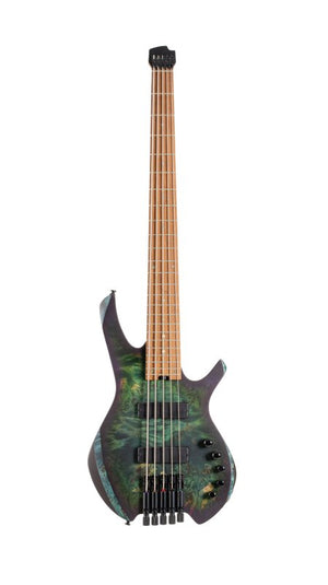 Cort Guitars Cort SPACE5SDG Artisan Series Space 5 Bass Guitar (5 String) - Star Dust Green