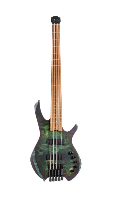 Cort Guitars Cort SPACE5SDG Artisan Series Space 5 Bass Guitar (5 String) - Star Dust Green