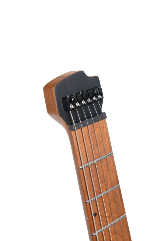 Cort Guitars SPACEG6MSSGTK-U Cort Space 6GTR Multi-Scale Electric Guitar w/Gig-bag - Semi Gloss Trans Black