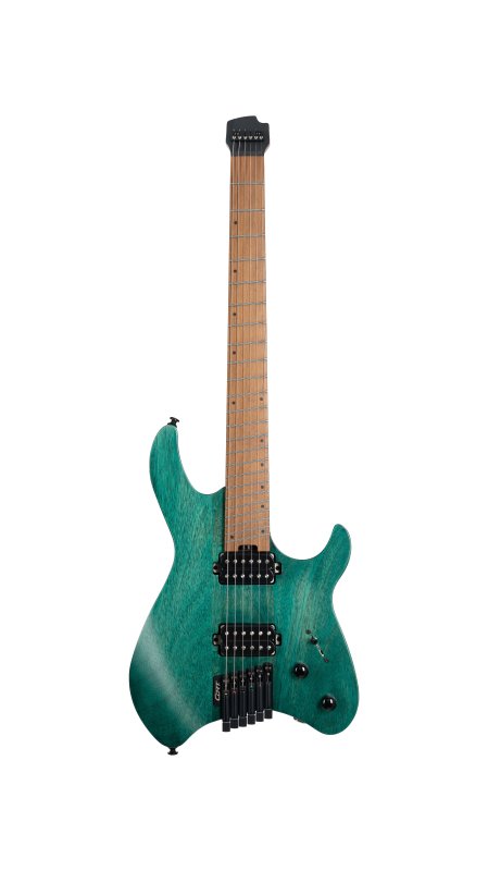 Cort Guitars SPACEG6MSSGTQ-U Cort Space 6GTR Multi-Scale Electric Guitar w/Gig-bag - Semi Gloss Turquoise