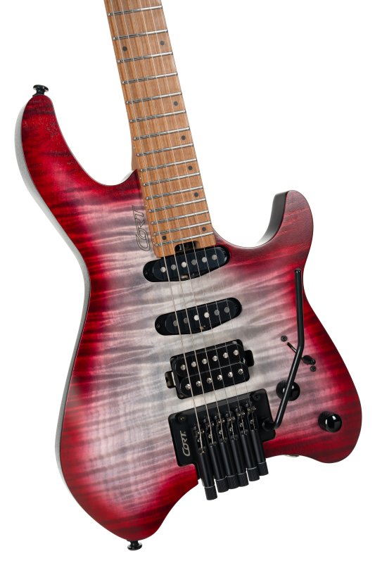 Cort Guitars SPACEG6TRSGLV-U Cort Space 6GTR Electric Guitar w/Gig-bag - Semi Gloss Lava
