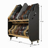 The Session-Pro Double-Stack Mobile Guitar Case Rack SPDC9