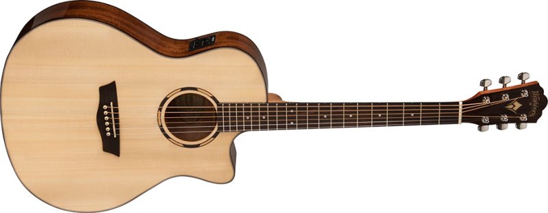 Washburn WLO10SCE-O-U O10SCE Woodline 10 Series Orchestra Cutaway Acoustic Electric Guitar