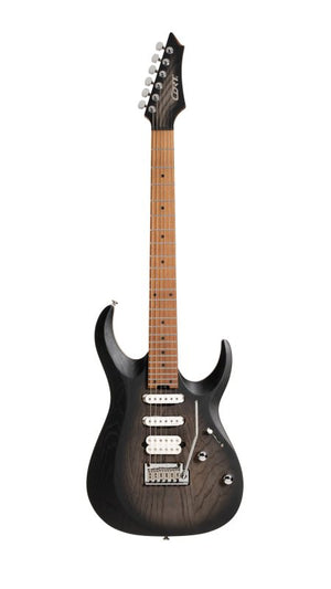 Cort Guitars Cort X700OPBB X Series 700 Triality Electric Guitar - Open Pore Black Burst