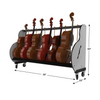 The Band Room Mobile 6-Cello Rack BRC6