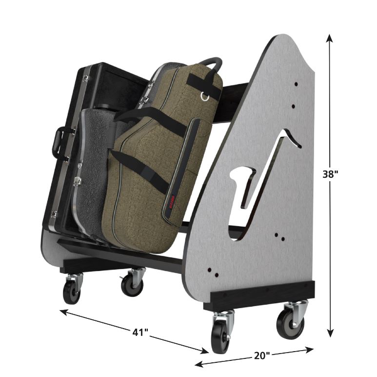 The Band Room Mobile Saxophone Case Rack BRSA