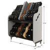 The Band Room Mobile Double-Stack Guitar Case Rack BRDGC