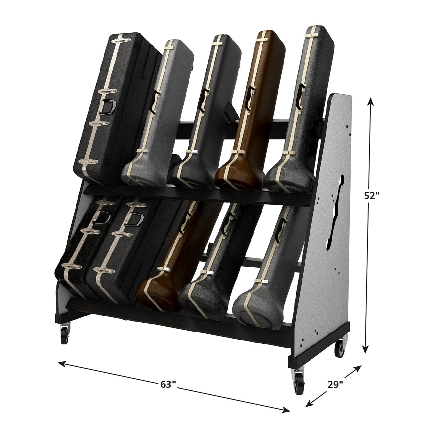 The Band Room Mobile Trombone Case Rack BRTRO