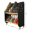 The Session-Pro Double-Stack Mobile Guitar & Case Rack SPDGC9