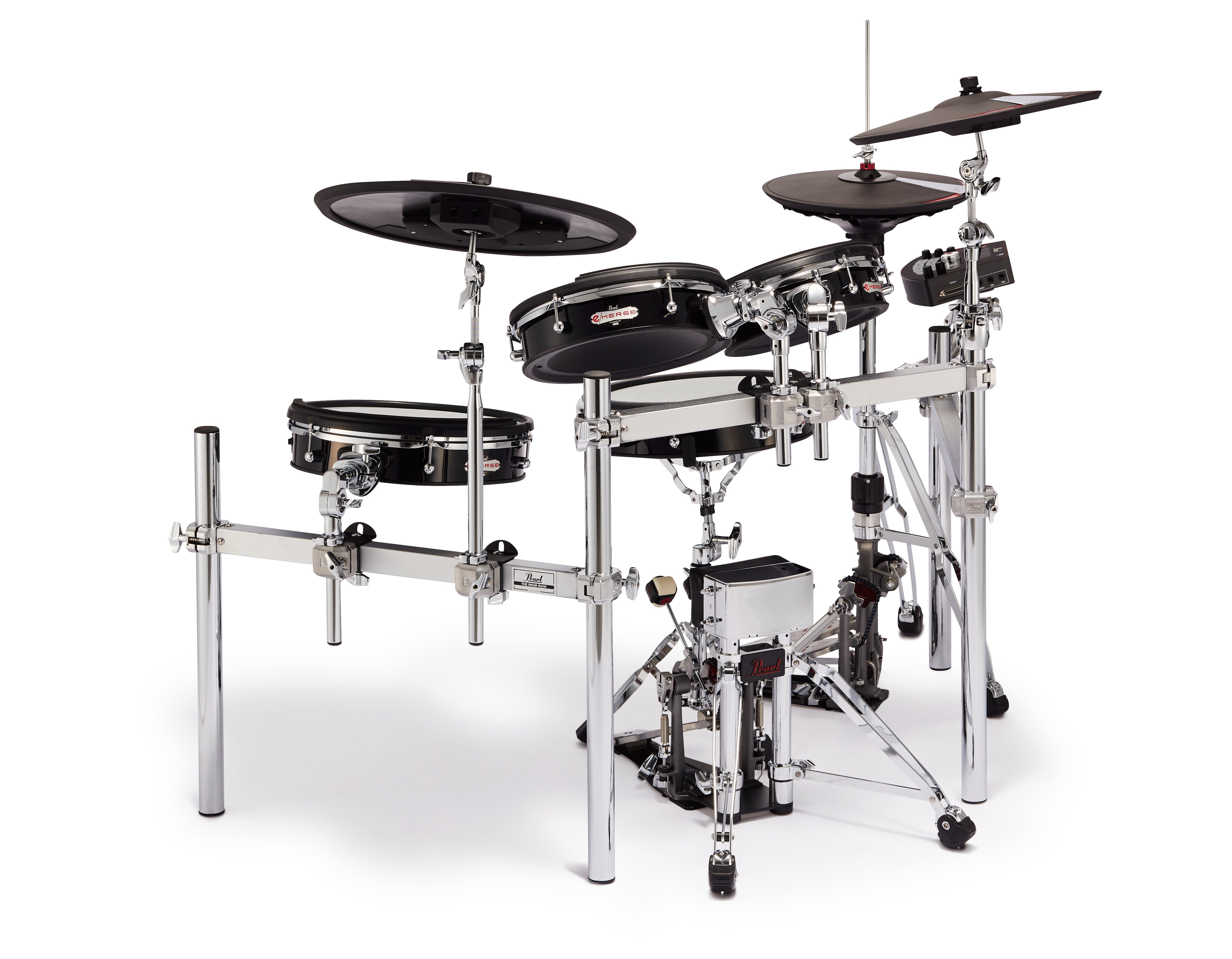 Pearl e/MERGE e/TRADITIONAL Electronic Drum Set Powered by KORG JET BLACK EM53T