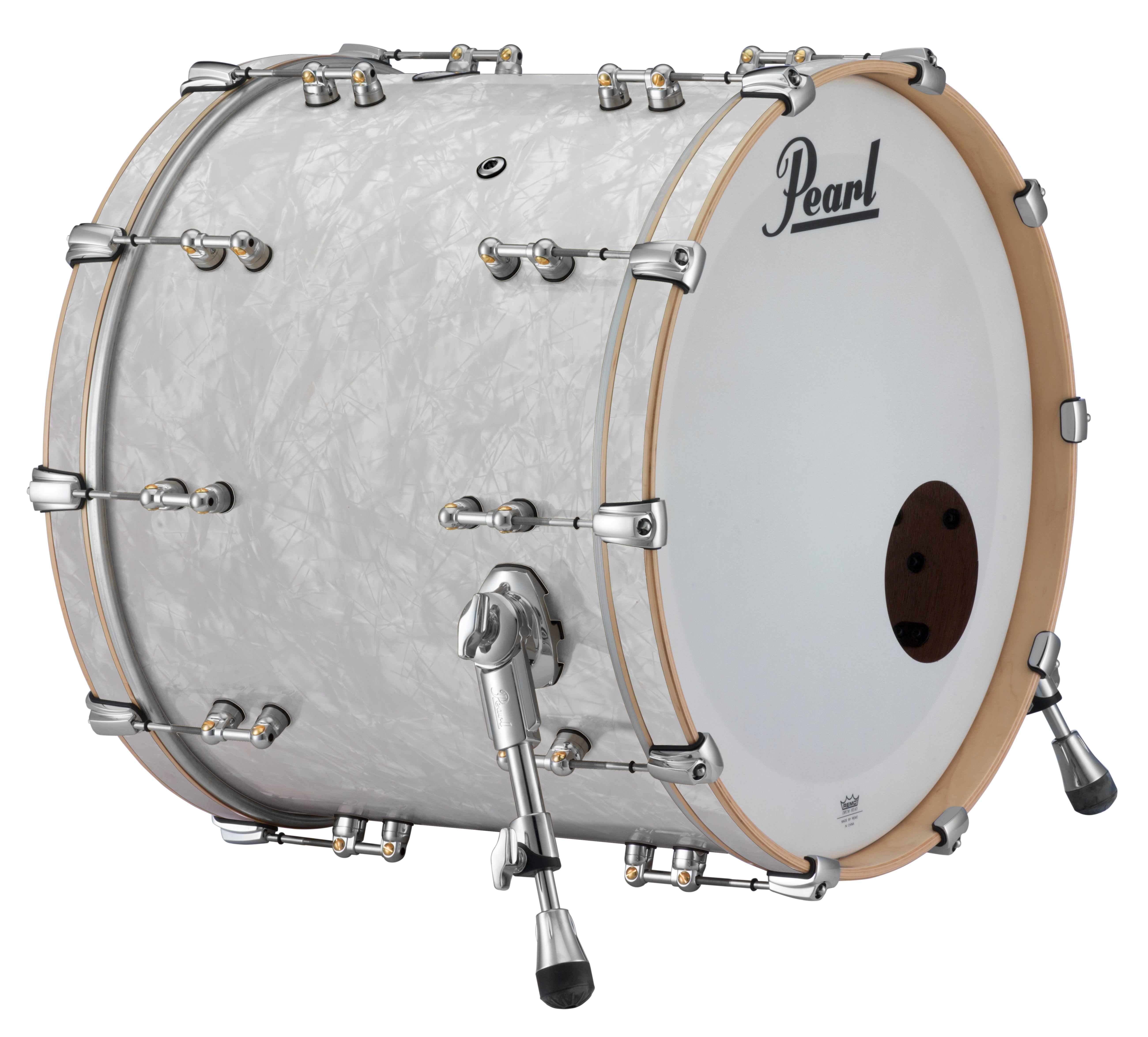 Pearl Music City Custom Reference Pure 26"x18" Bass Drum w/BB3 Mount MATTE WHITE MARINE PEARL RFP2618BB/C422