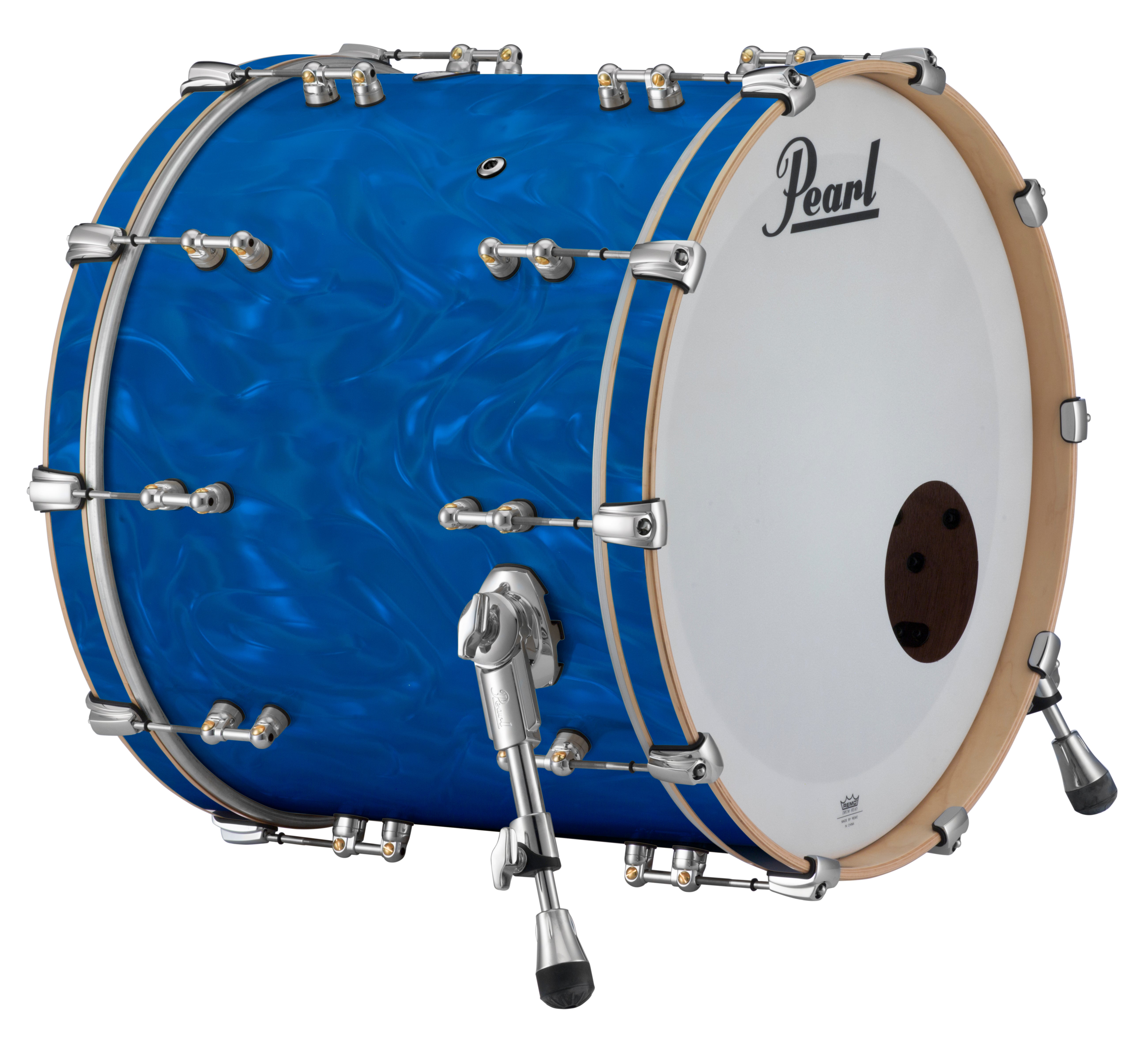 Pearl Music City Custom Reference Pure 20"x14" Bass Drum BLUE SATIN MOIRE RFP2014BX/C721