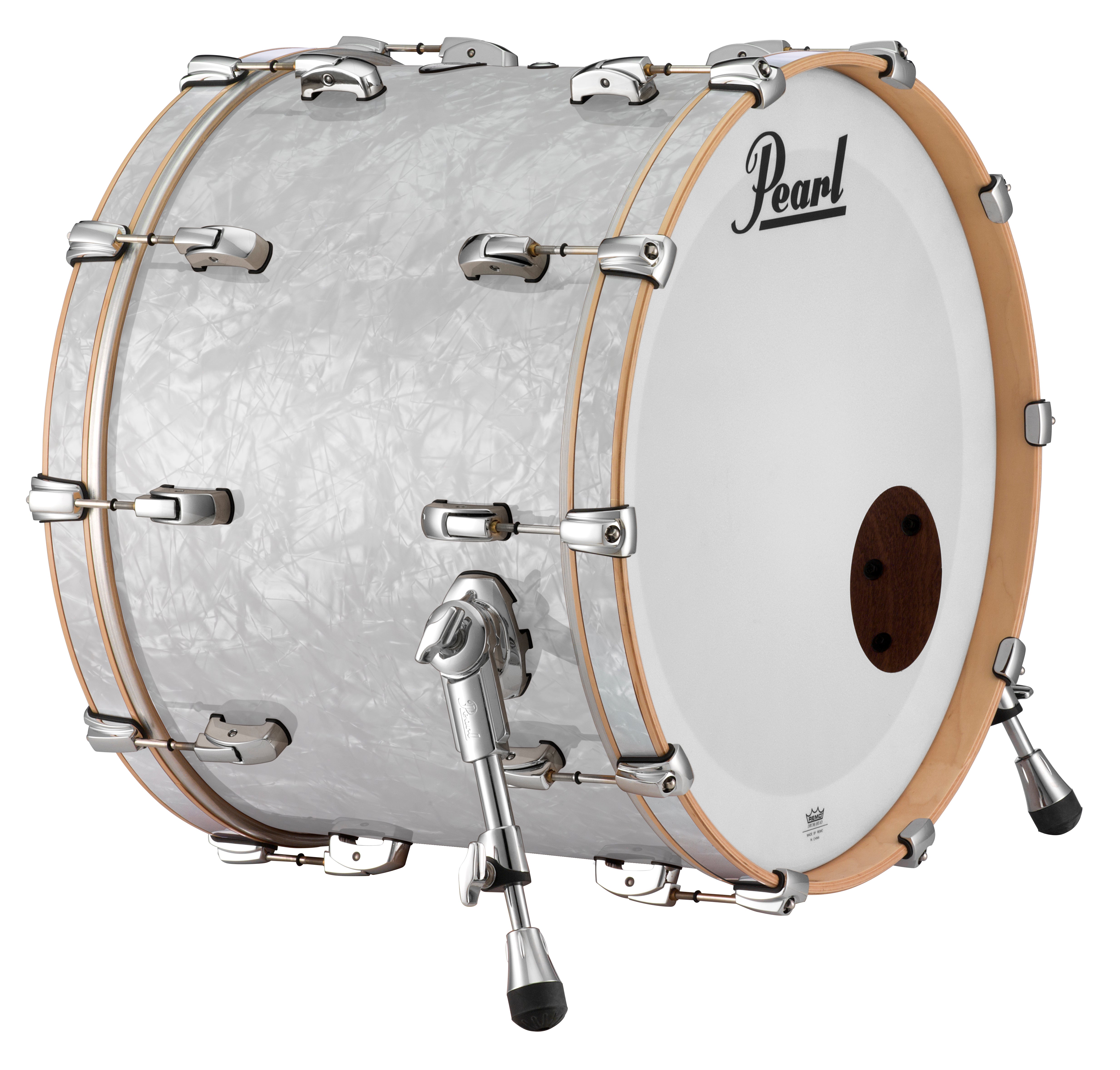 Pearl Music City Custom 22"x14" Reference Series Bass Drum w/BB3 Mount WHITE MARINE PEARL RF2214BB/C448
