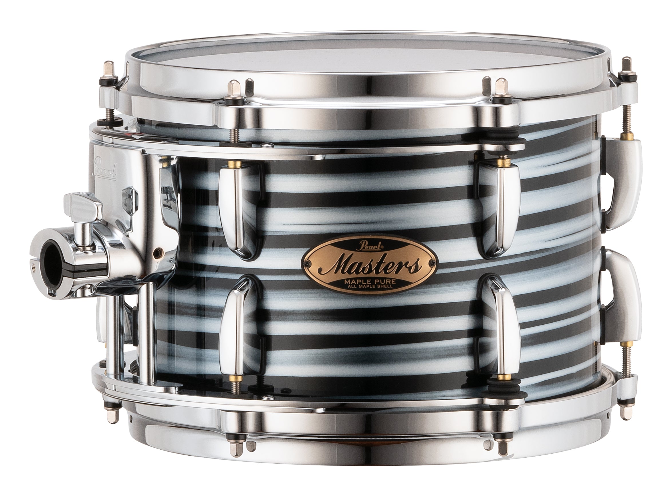 Pearl Masters Maple Pure 10"x7" Tom - R2 Air Tom Suspension System w/Standard Bracket BLACK OYSTER SWIRL MP4C1007TS/C855