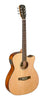 J.N GUITARS Natural-coloured acoustic-electric auditorium guitar with solid spruce top, Bessie series BES-ACE N