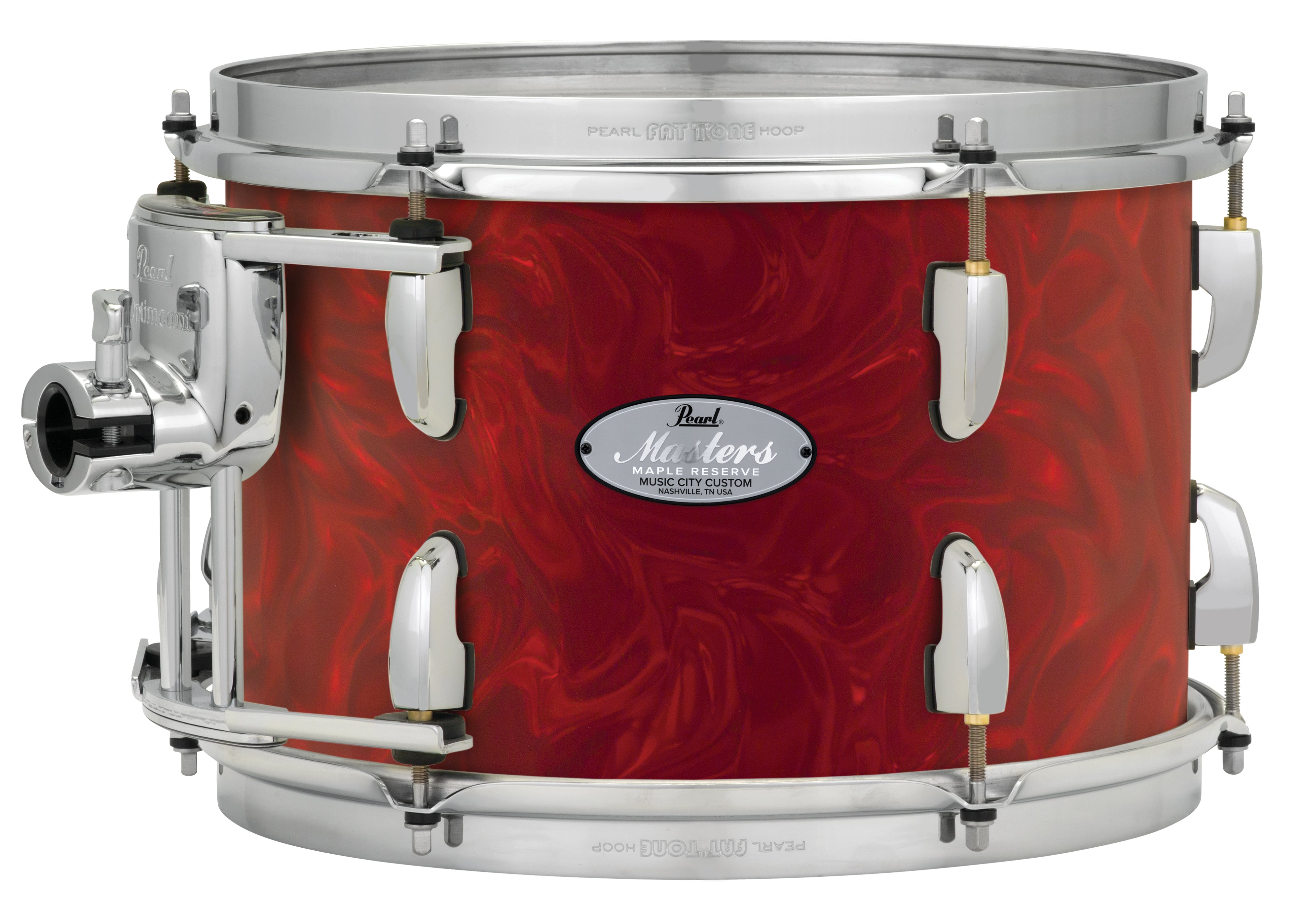 Pearl Music City Custom 10"x10" Masters Maple Reserve Series Tom w/optimount CRANBERRY SATIN SWIRL MRV1010T/C720