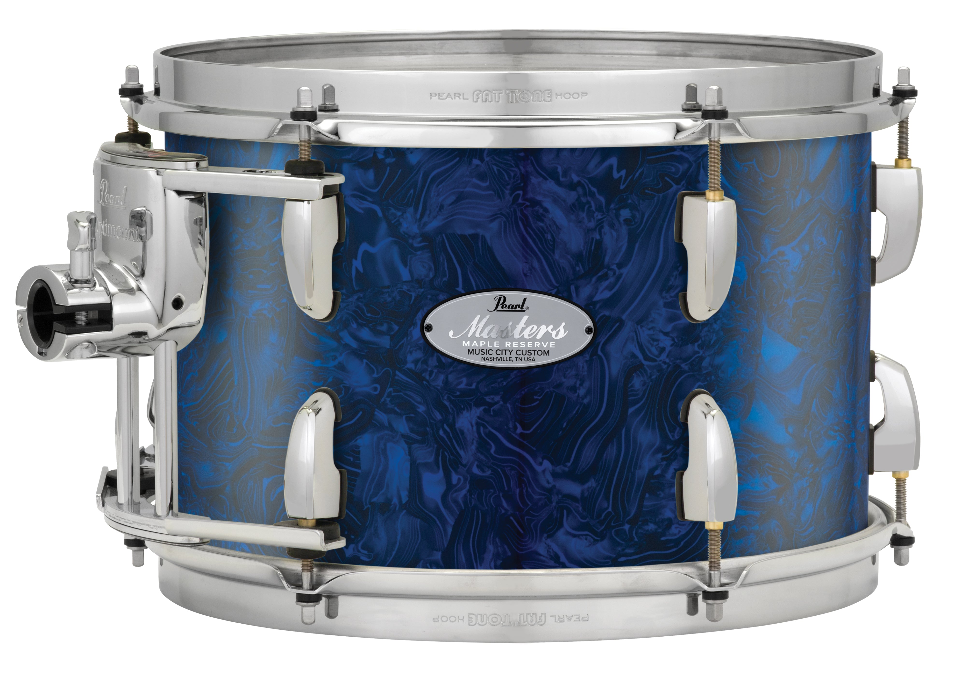 Pearl Music City Custom 10"x7" Masters Maple Reserve Series Tom w/optimount BLUE ABALONE MRV1007T/C418