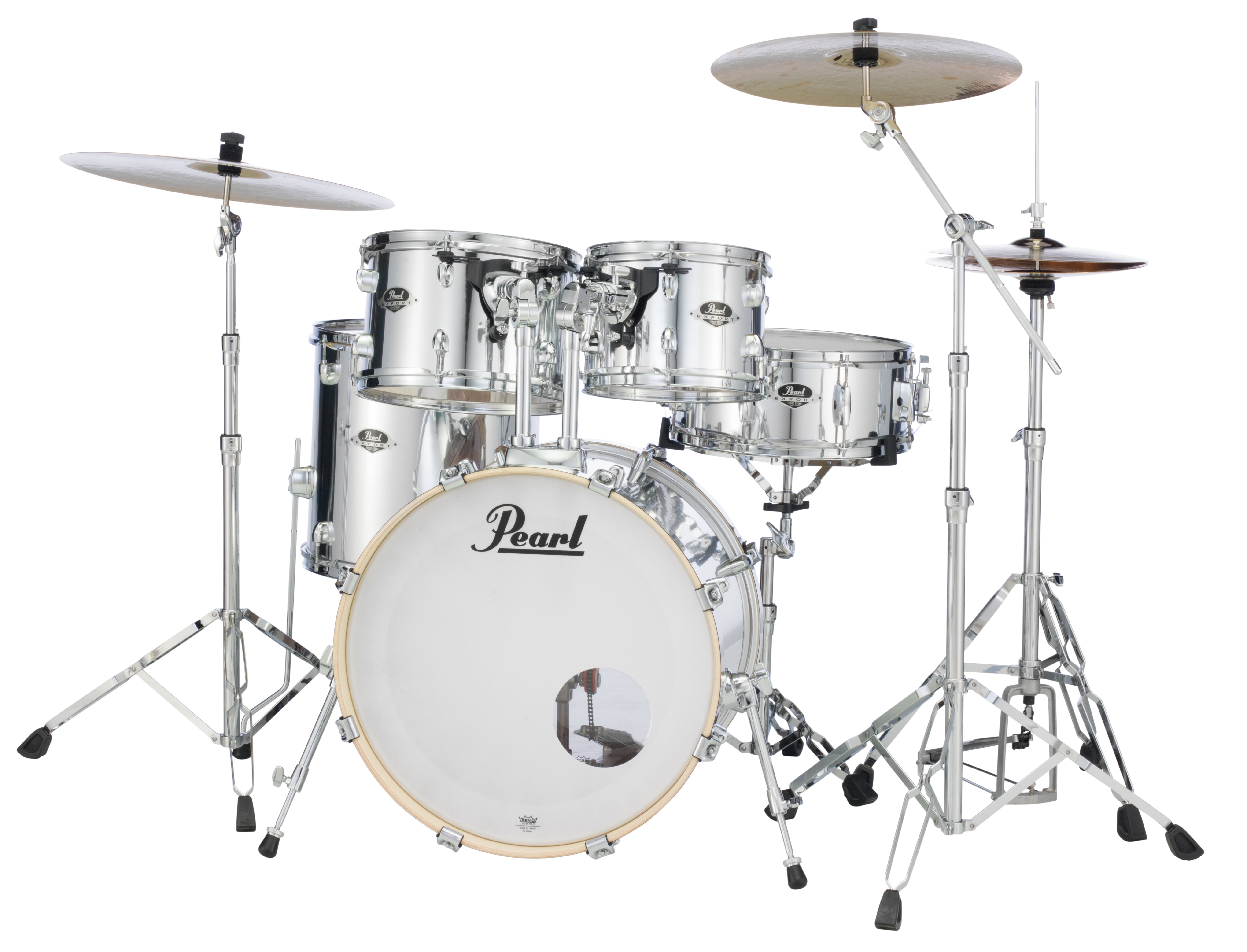 Pearl Export 20"x16" Bass Drum BB70 MIRROR CHROME EXX2016B/C49