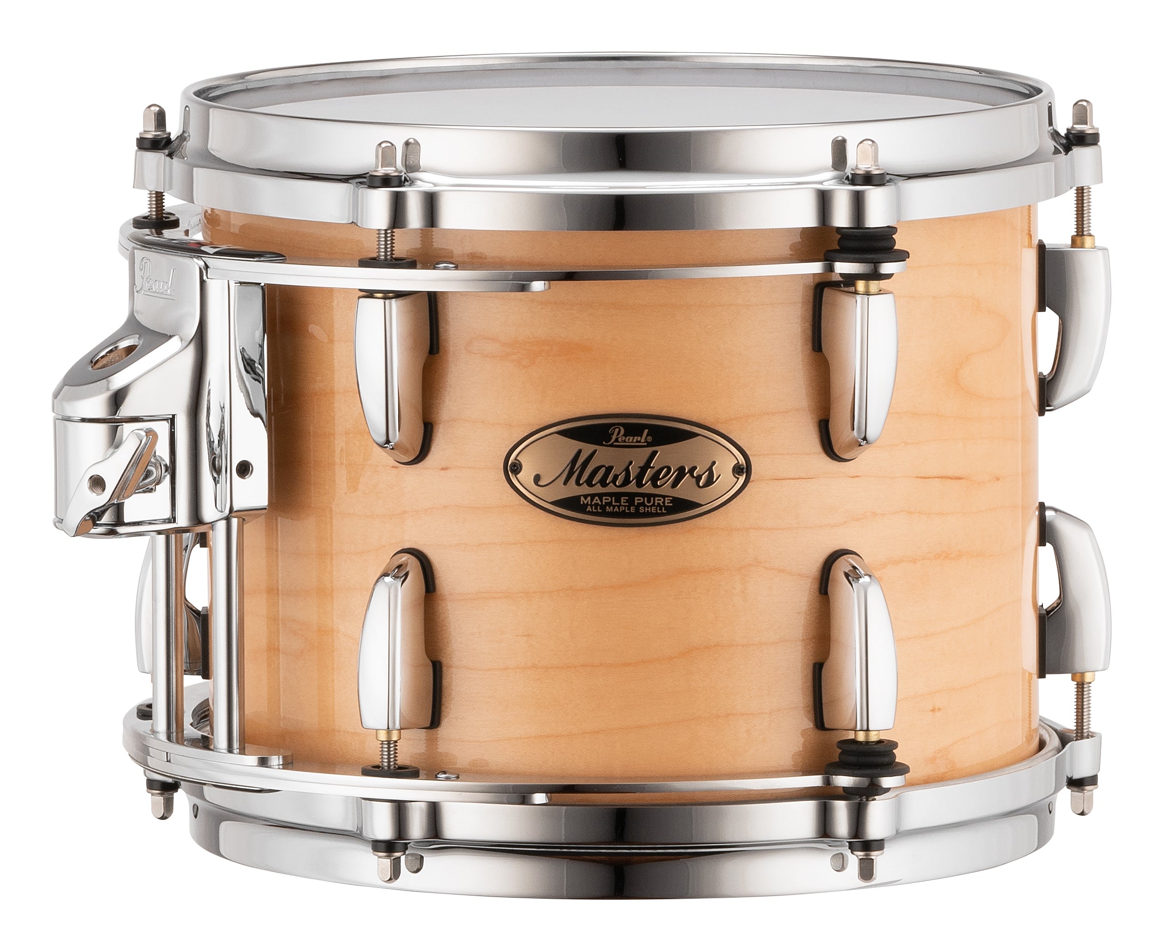 Pearl Masters Maple Pure 10"x8" Tom - R2 Air Tom Suspension System w/GyroLock-L Bracket NATURAL MAPLE MP4P1008TL/C102