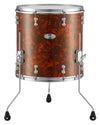 Pearl Music City Custom Reference Pure Series 14"x14" Floor Tom BURNT ORANGE ABALONE RFP1414F/C419