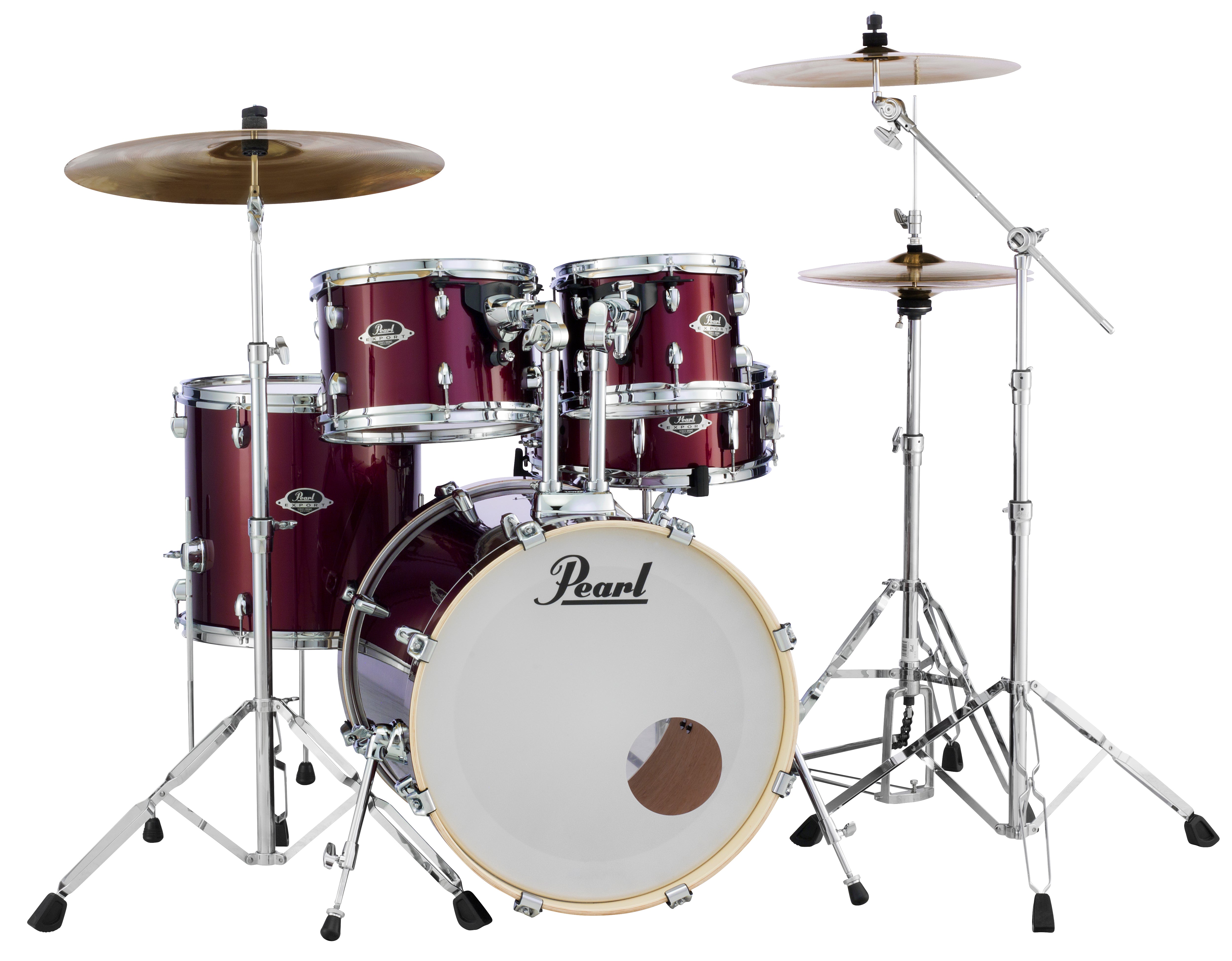 Pearl Export 22"x18" Bass Drum w/BB70 BURGUNDY EXX2218B/C760