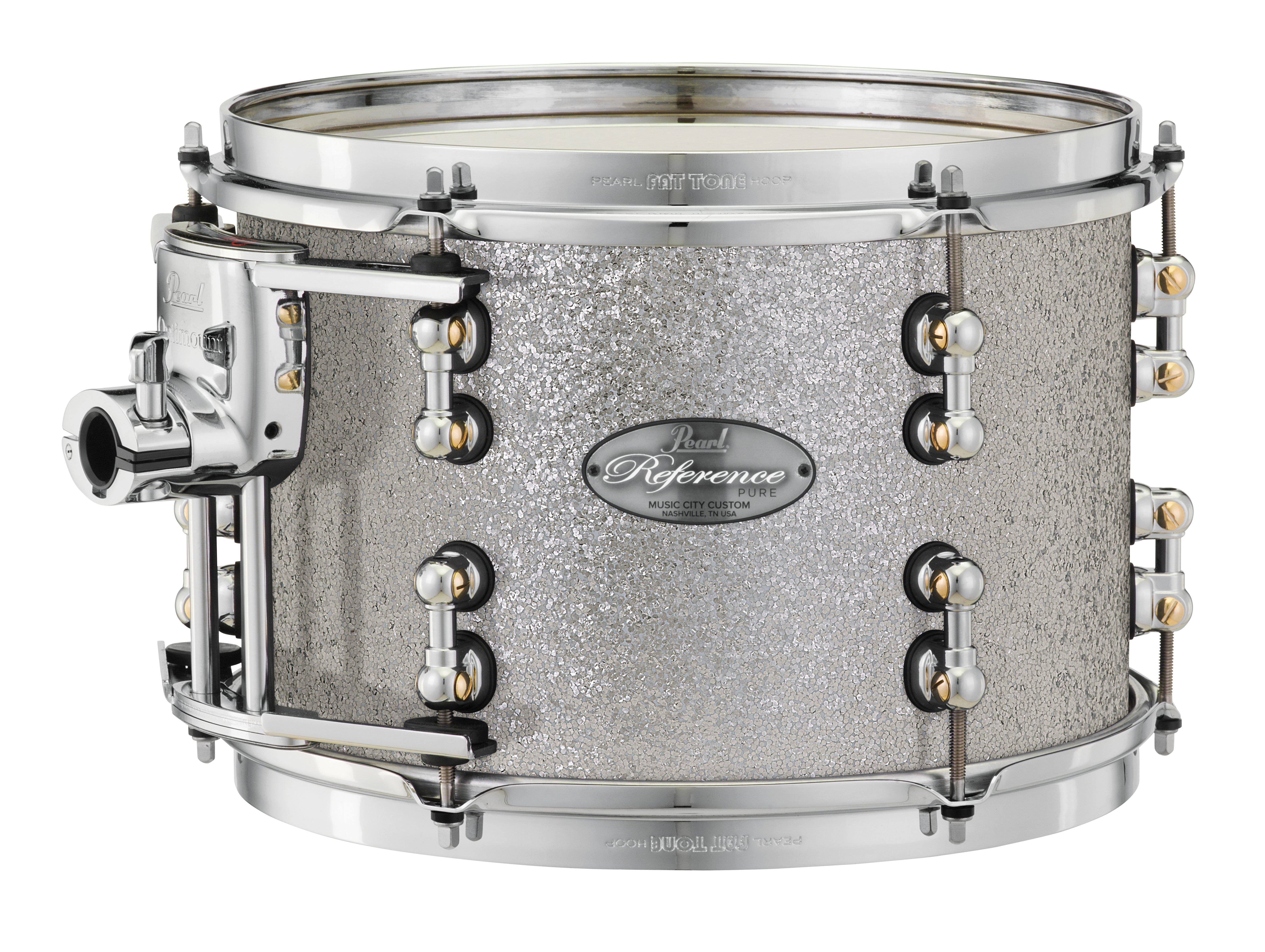 Pearl Music City Custom Reference Pure 22"x16" Bass Drum CLASSIC SILVER SPARKLE RFP2216BX/C449