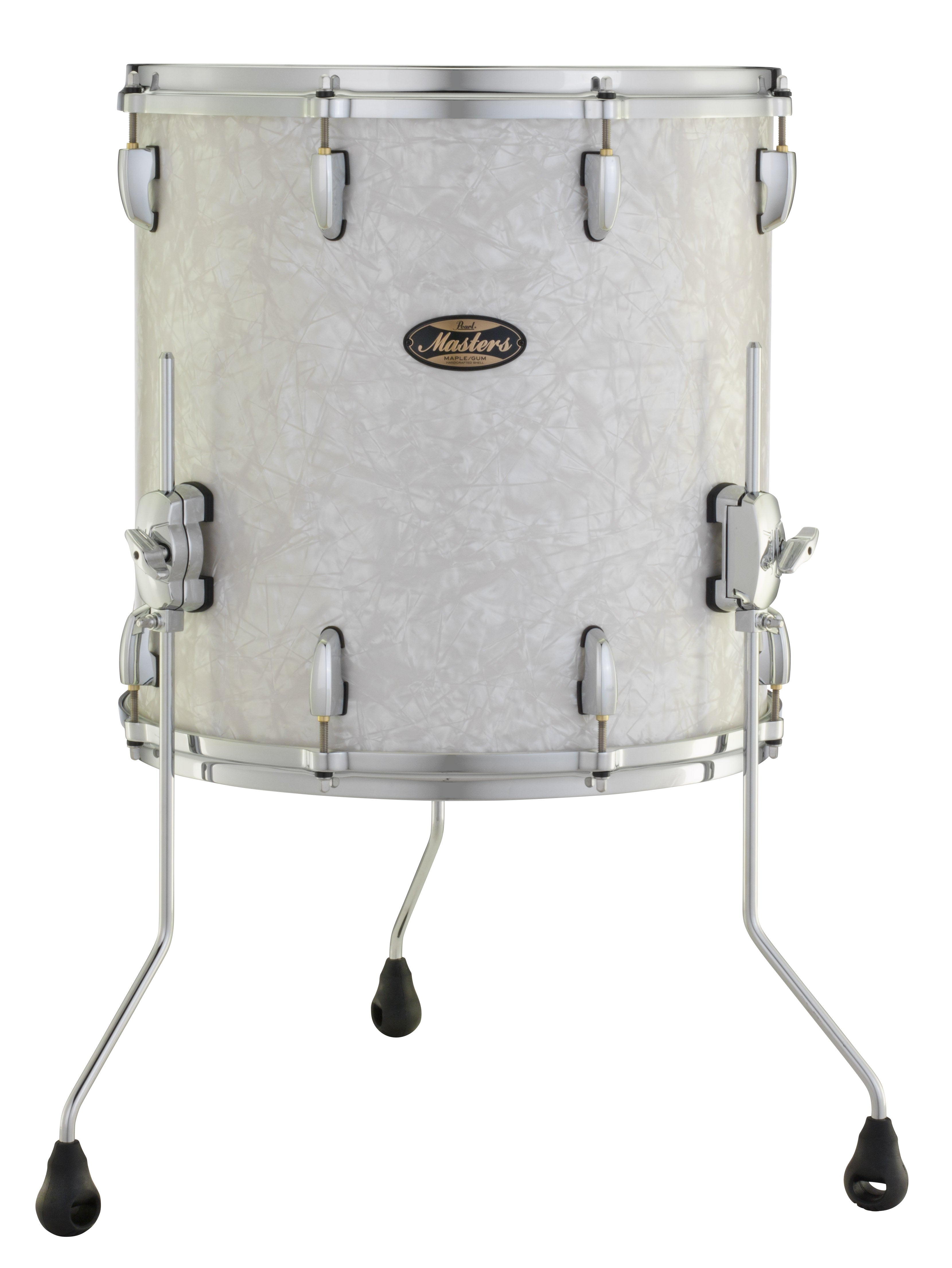 Pearl Music City Custom 14"x14" Masters Maple/Gum Series Floor Tom MATTE WHITE MARINE PEARL MMG1414F/C422