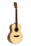 CRAFTER Mino series, Big Mino shape acoustic-electric guitar with solid spruce top BIG MINO BK WLN