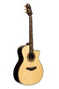 CRAFTER Stage premium series 27, cutaway grand auditorium acoustic-electric guitar with solid spruce top SRP G-27CE