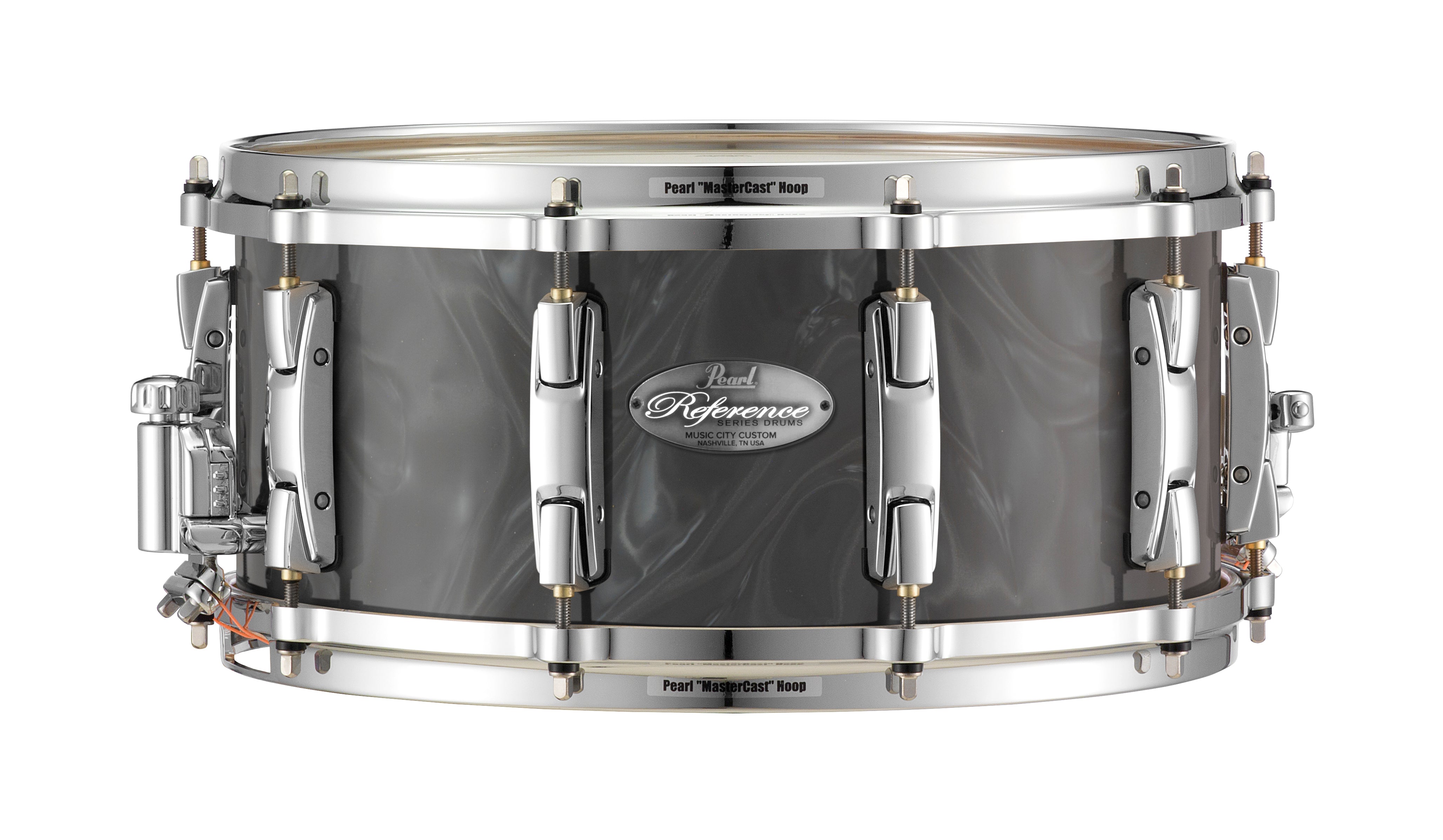 Pearl Music City Custom 13"x6.5" Reference Series Snare SHADOW GREY SATIN MOIRE RF1365S/C724