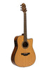 CRAFTER Able series 630, cutaway Dreadnought electric-acoustic guitar with solid cedar top ABLE D630CE N