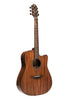 CRAFTER Able series 635, cutaway Dreadnought electric-acoustic guitar with solid mahogany top ABLE D635CE N
