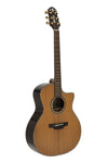 CRAFTER High-End LX2000 Series, cutaway grand auditorium acoustic-electric guitar with solid spruce top LX G-2000CE