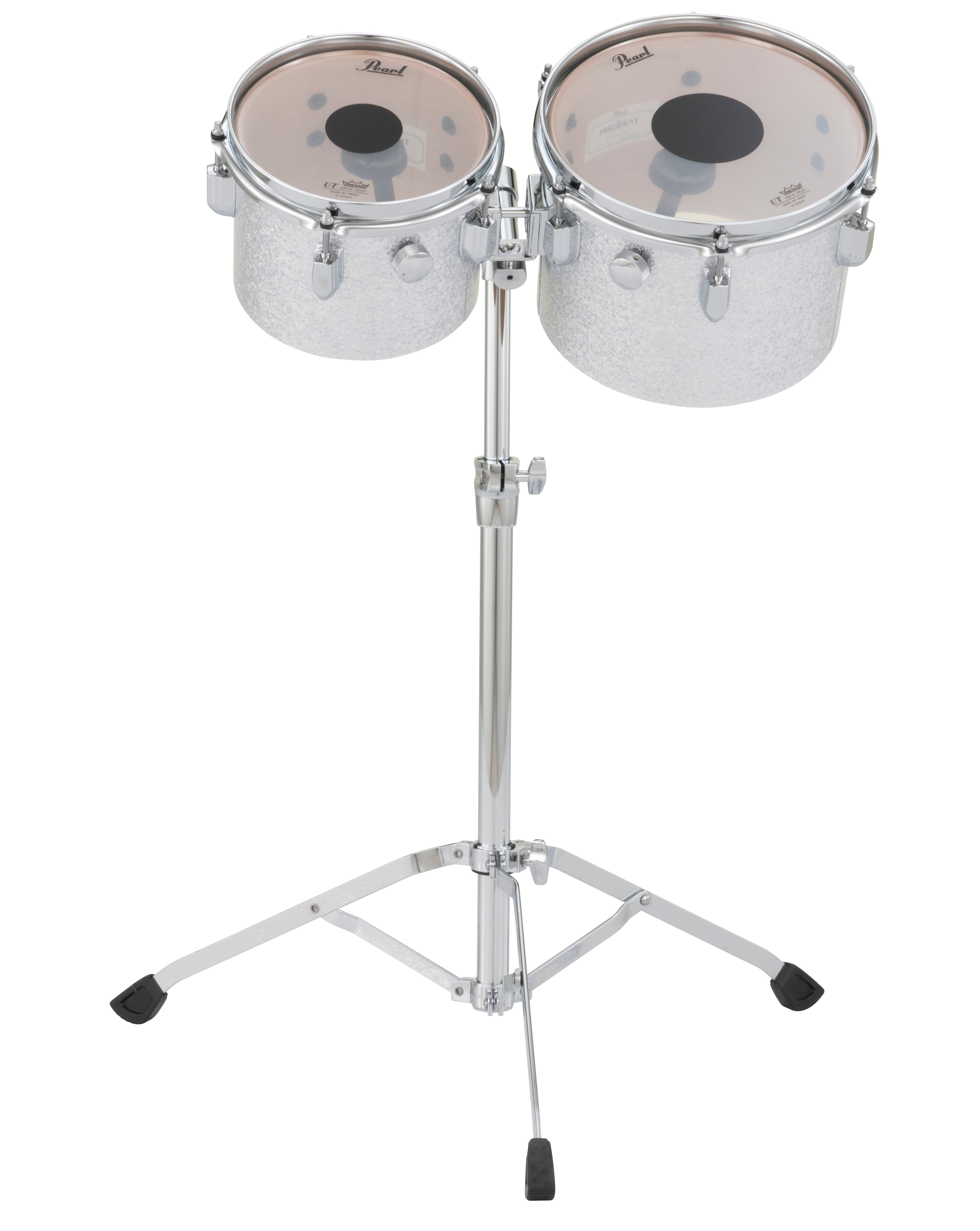 Pearl PRESIDENT DELUXE CONCERT TOM SET 8/10 W/CT950 #450 SILVER SPARKLE PSD0810P/C450