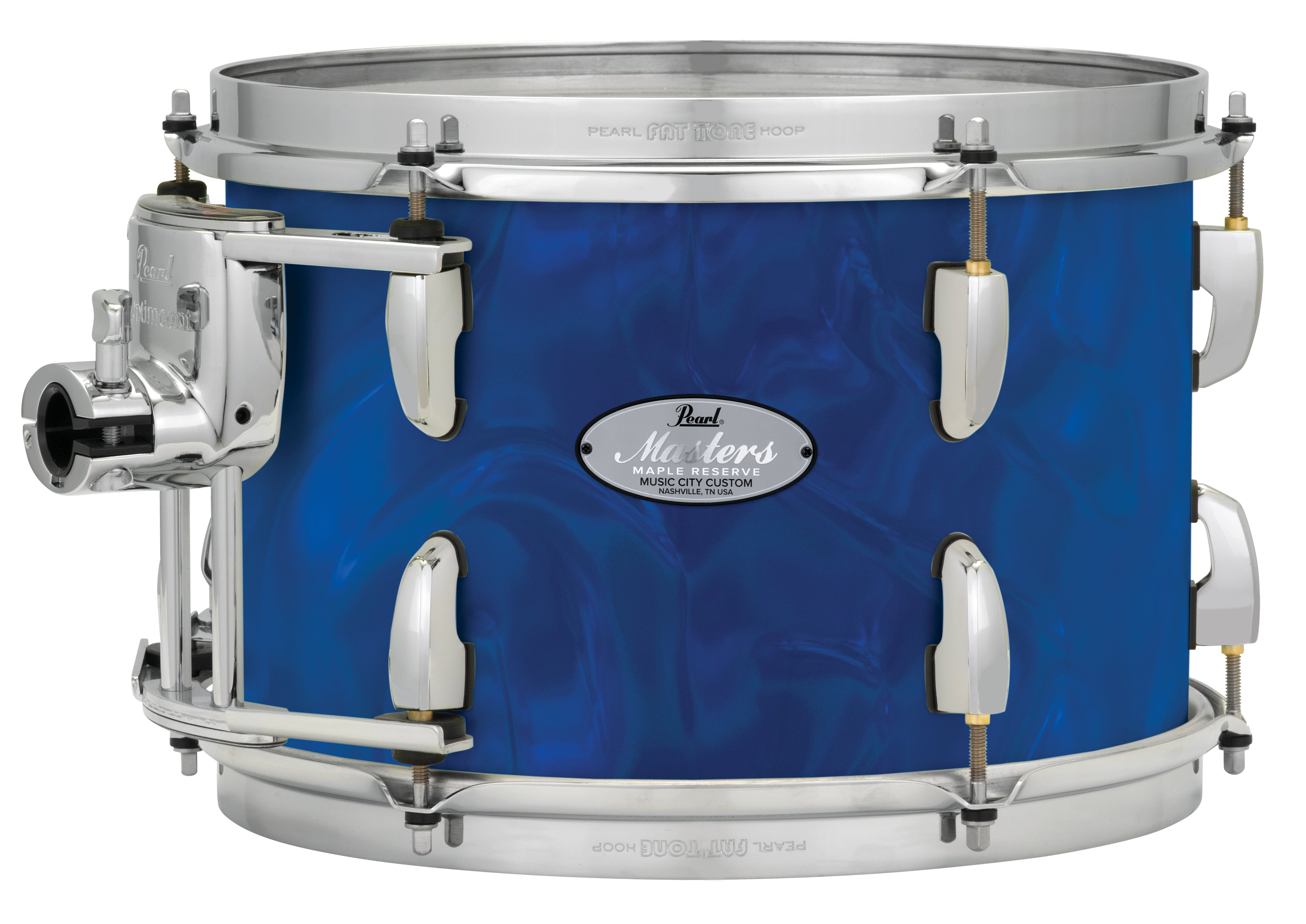 Pearl Music City Custom 10"x10" Masters Maple Reserve Series Tom w/optimount BLUE SATIN MOIRE MRV1010T/C721