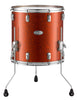 Pearl Music City Custom 14"x12" Reference Series Floor Tom BURNT ORANGE GLASS RF1412F/C447