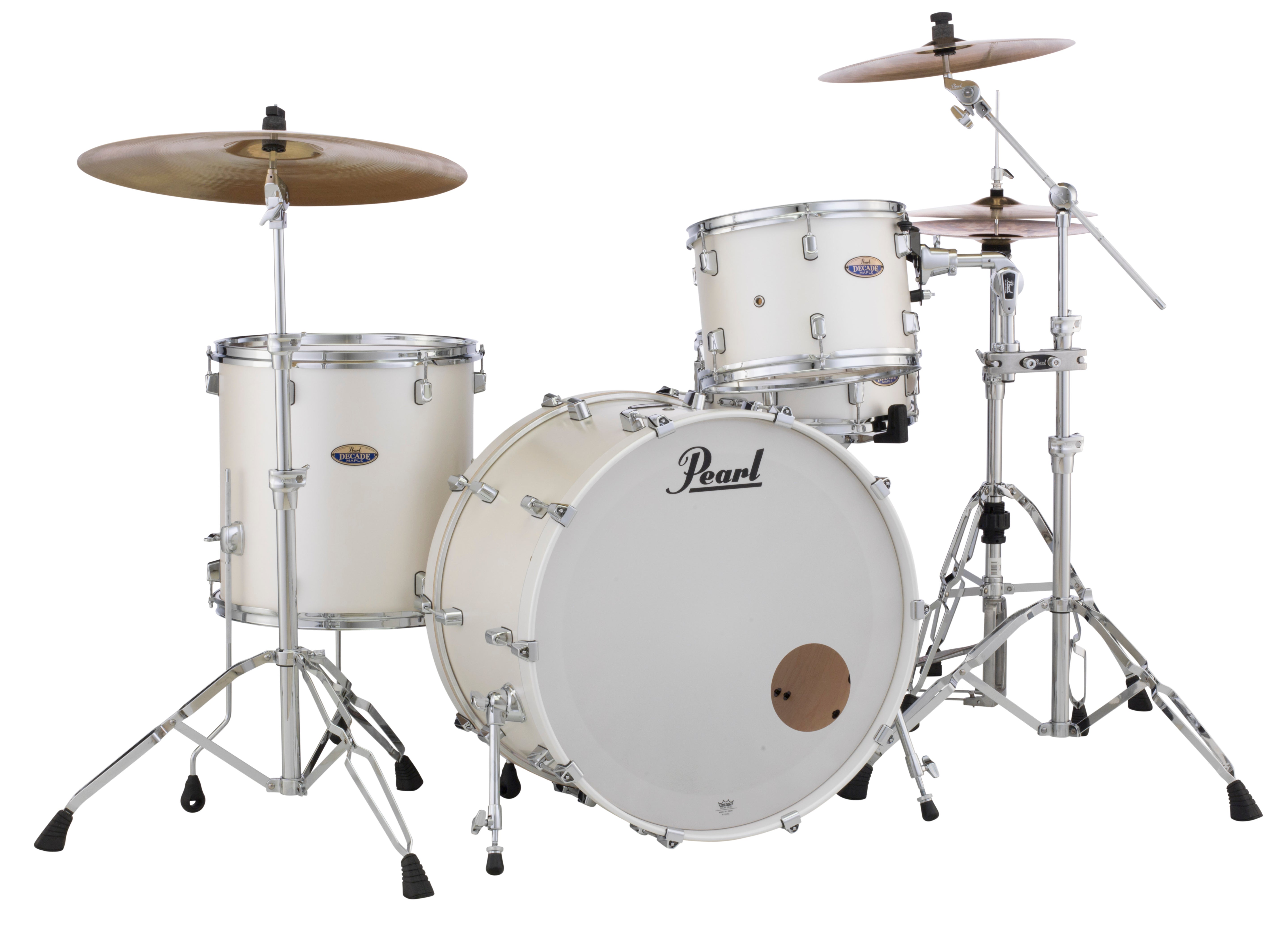 Pearl Decade Maple 24"x14" Bass Drum w/BB300 WHITE SATIN PEARL DMP2414BX/C229