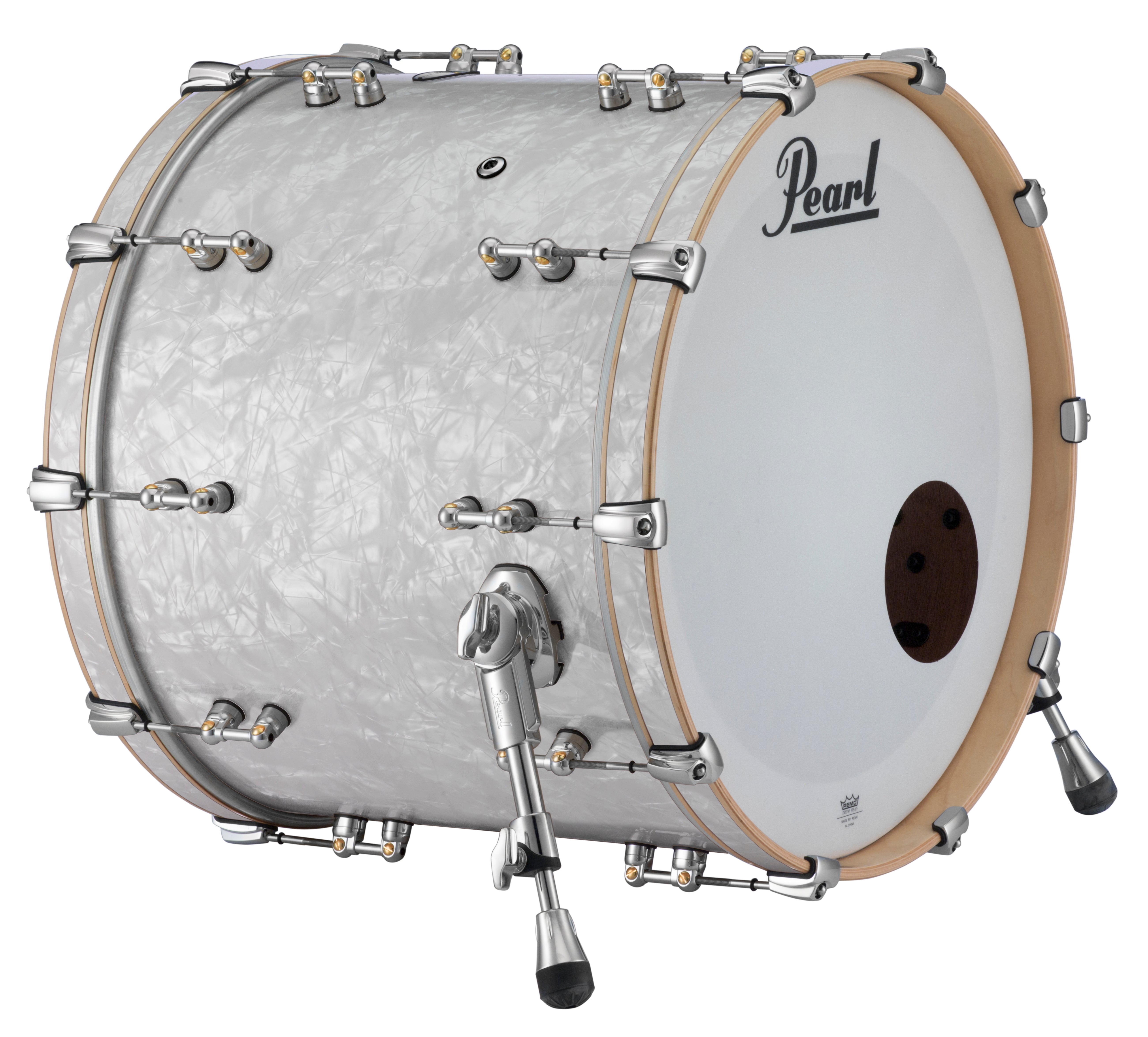 Pearl Music City Custom Reference Pure 20"x18" Bass Drum w/BB3 Mount WHITE MARINE PEARL RFP2018BB/C448