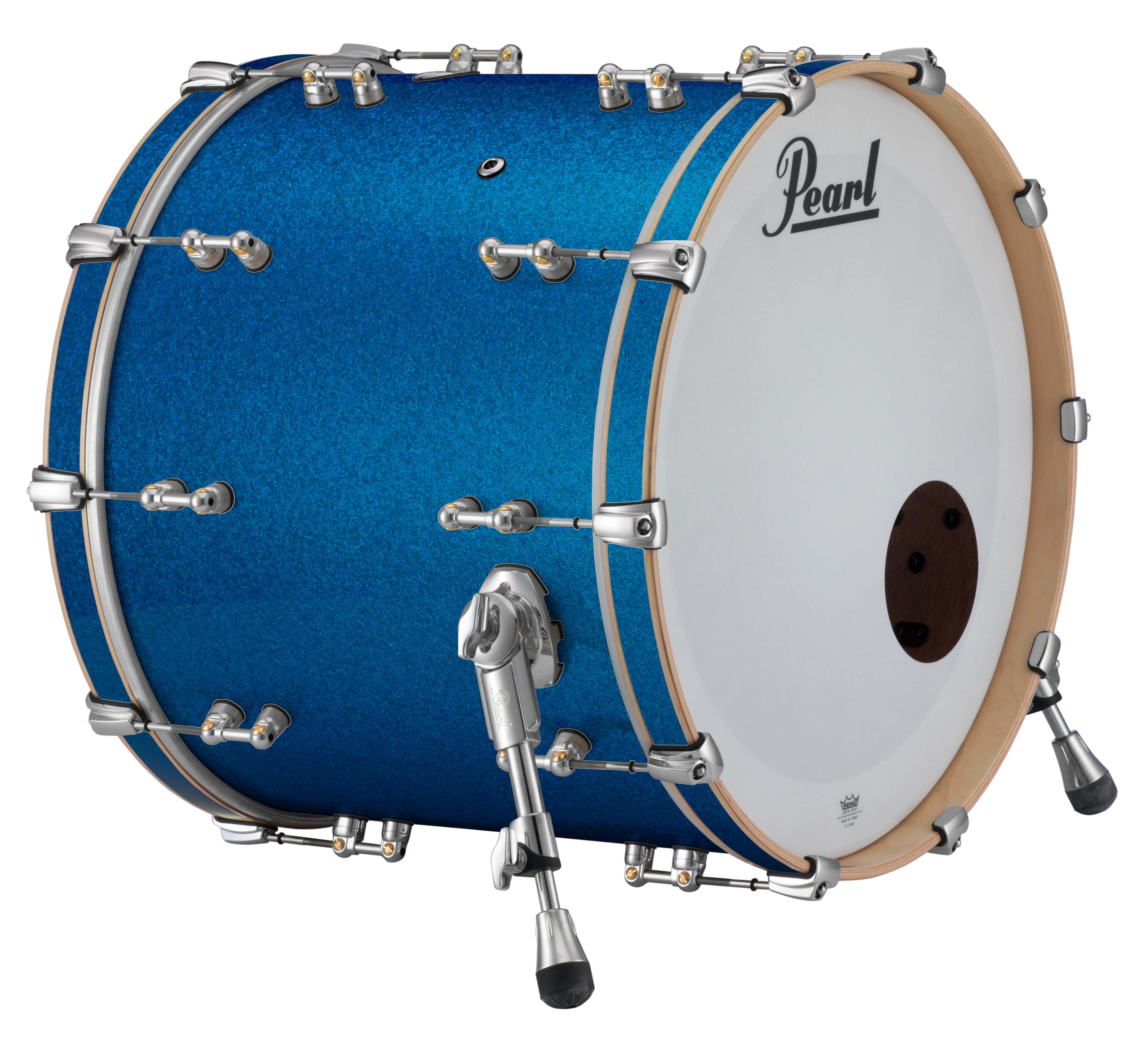 Pearl Music City Custom Reference Pure 22"x18" Bass Drum w/BB3 Mount VINTAGE BLUE SPARKLE RFP2218BB/C424